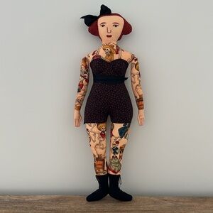 Mimi Kirchner Tattooed Art Doll, One-of-a-Kind